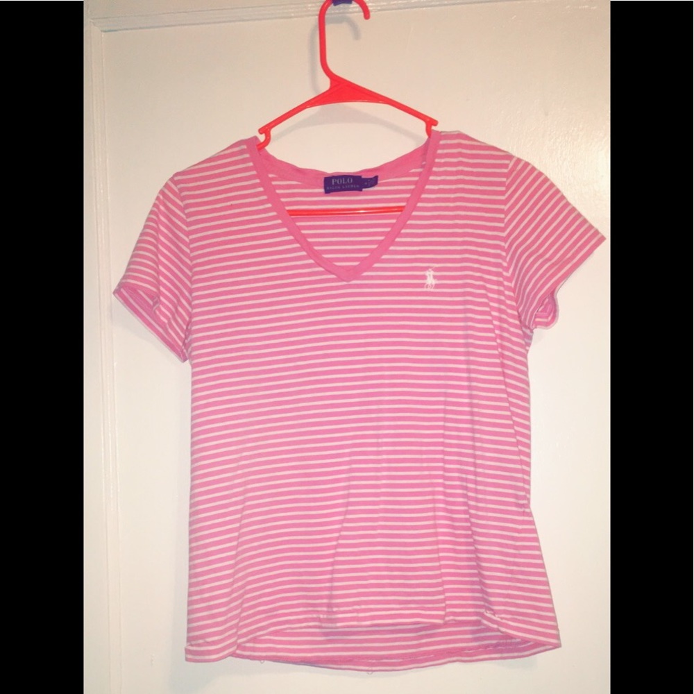 womens pink polo shirt
